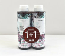 Load image into Gallery viewer, Korres Shower Gel Natural Product Unisex 1+1 Free 250ml + 250ml -8.45oz + 8.45oz