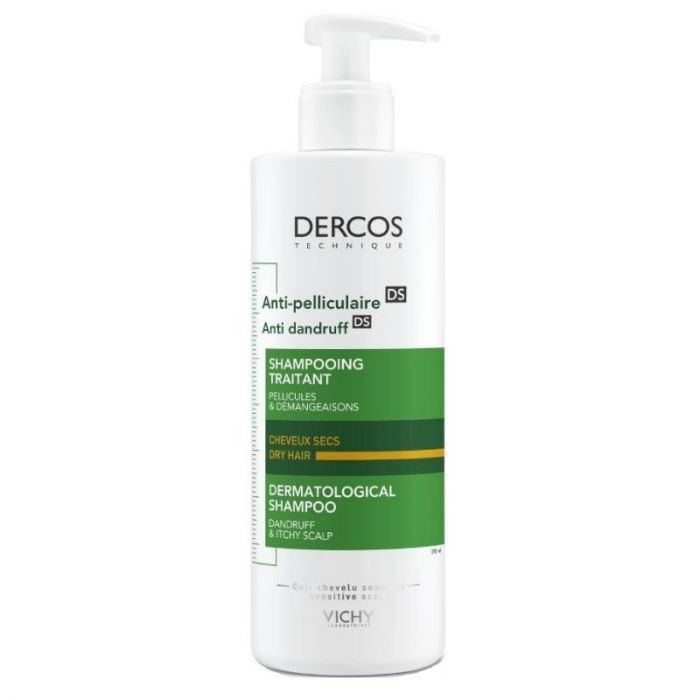 Vichy Dercos Anti-pelliculaire, Anti-Dandruff Shampoo For Dry Hair 390ml + 100ml