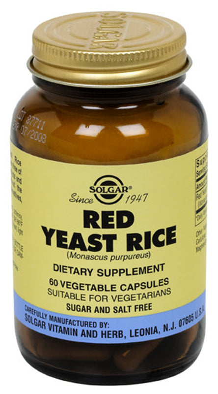 SOLGAR RED YEAST RICE 600mg 60veg.caps