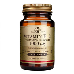 Solgar - Vitamin B12 Dietary Supplement (Kovalamine) 1000mg 100 Sublingual Tablets