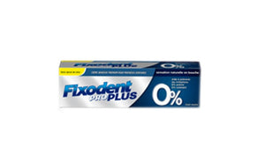 Fixodent Pro Plus 0% 40gr Premium Denture Adhesive Cream for artificial dentures