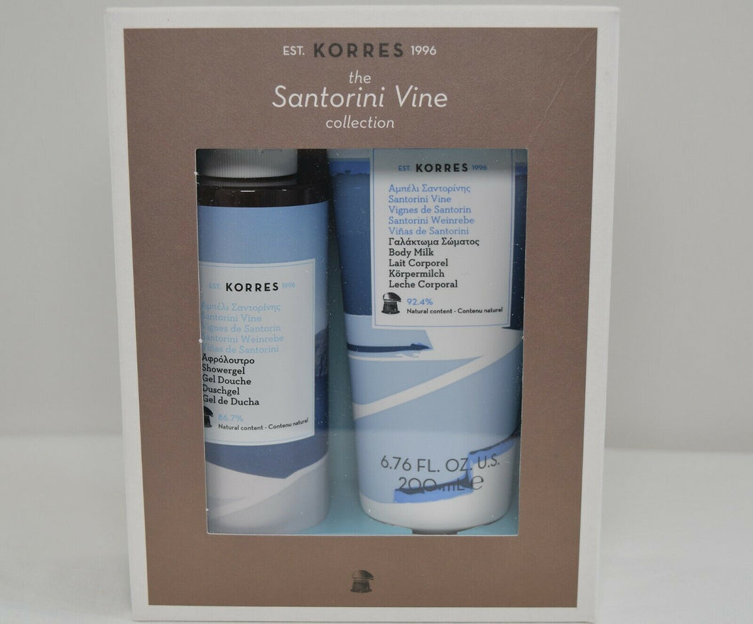 Korres Santorini Vine Collection Gift Set Showergel & Body Milk Special Price